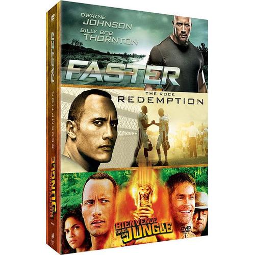 Dwayne Johnson : Faster + Bienvenue Dans La Jungle + Rédemption - Pack