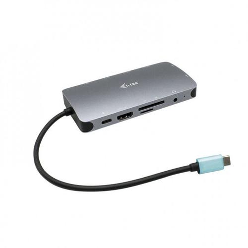 i-Tec USB-C Metal Nano Dock HDMI/VGA with LAN + Power Delivery 100 W - Station d'accueil - USB-C / Thunderbolt 3 - VGA, HDMI - 1GbE