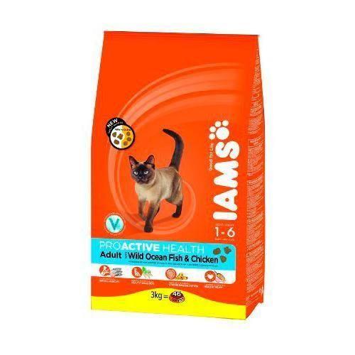 Iams Vitality Croquettes Premium Chats Adultes 100 Completes Et Equilibrees - Aux Poissons De L'ocean - Sans Ogm Colorant - 10kg