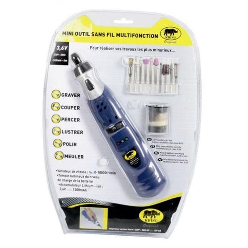 RHINO Mini outil sans fil 3.6v li-ion avec accessoires