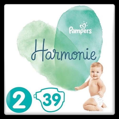 Pampers Couches Harmonie Taille 2 4-8 Kg - 39 Couches