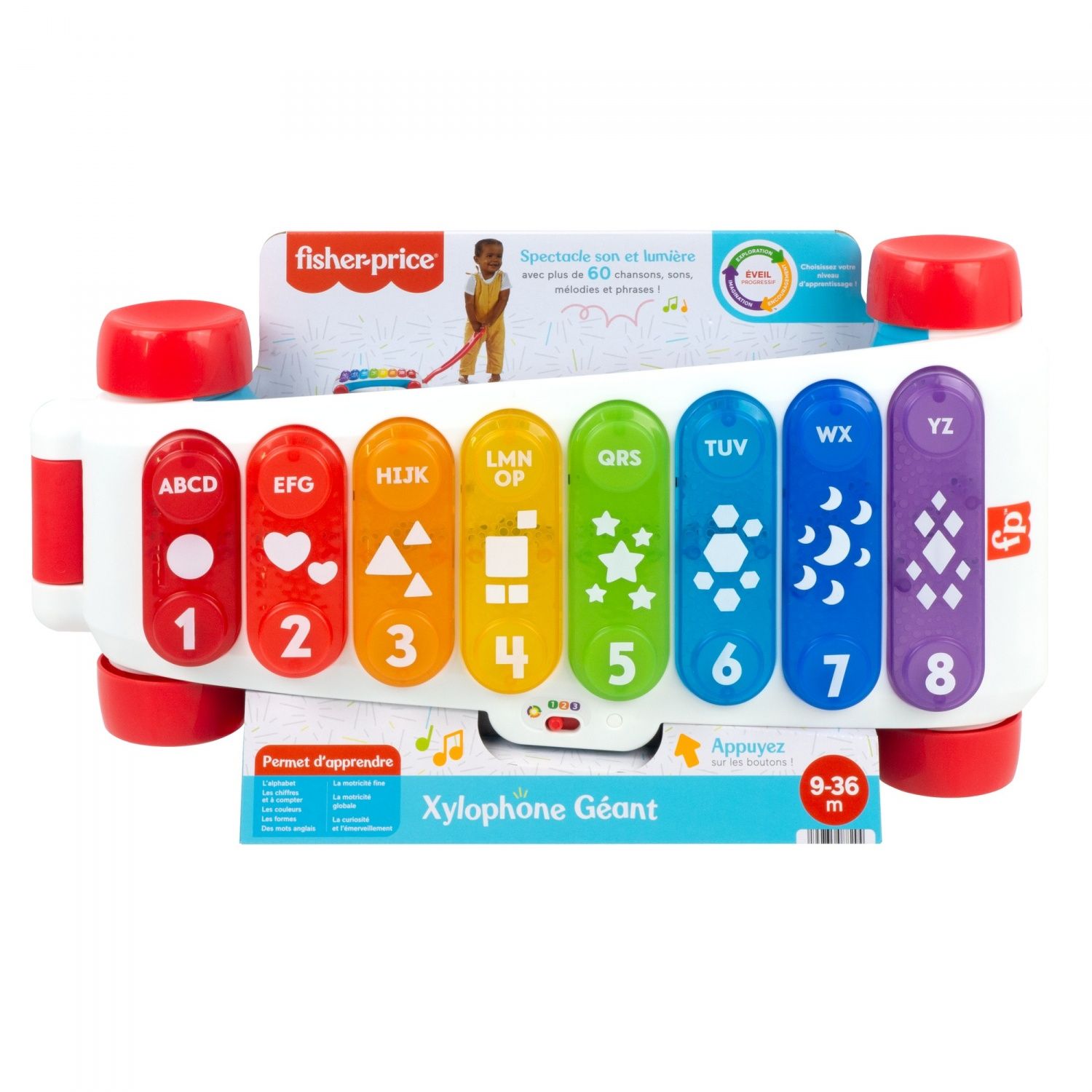Fisher-Price - Xylophone G�ant, Version Fran�aise Jouet D'�veil - 12 Mois E...