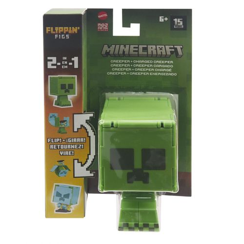 Flippin' Figs Minecraft  Coffret Flippin Figs Creeper + Creeper Chargé