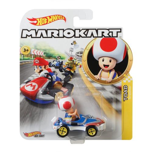 Hot Wheels Mario Kart Toad, Véhicule Sneeker