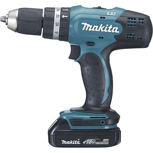 Perceuse visseuse ? percussion MAKITA18V 1.5 Ah Li-Ion ?13 mm En coffret MAK-PAC - DHP453RYJ