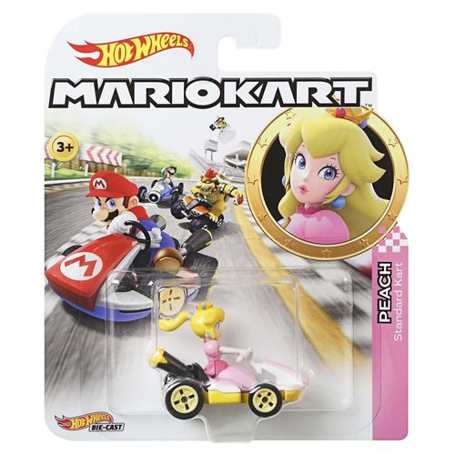 Hot Wheels Mario Kart Peach, Véhicule Kart Standard