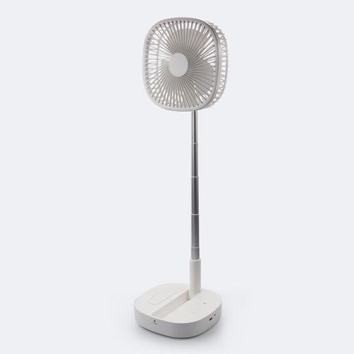 Mini Climatiseur Mobile Multifonctionnel Ventilateur sur pied Ultra Silencieux Ventilateur De Bureau Pliable Evolutif Avec USB Batterie Externe Power Bank Blanc