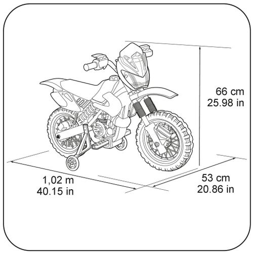 Moto With Battery Feber - Moto Cross 400f 6v