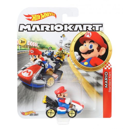 Hot Wheels Mario Kart Mario, Véhicule Kart Standard