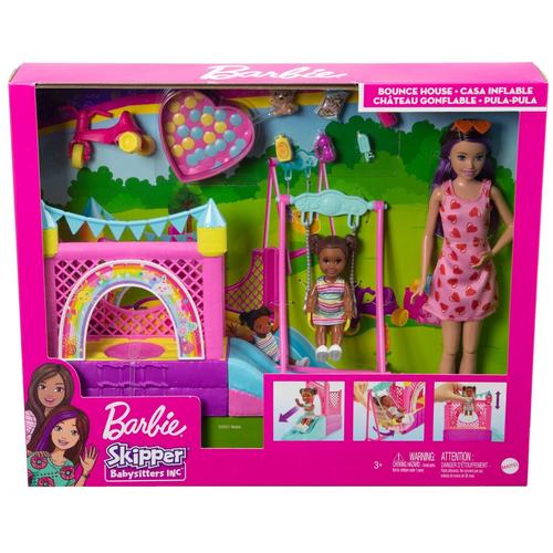 Barbie  Skipper Baby-Sitter  Coffret Château Gonflable