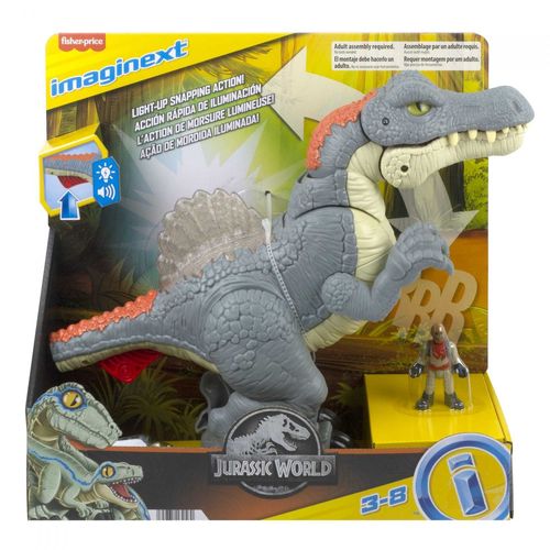 Imaginext - Jurassic World - Coffret Spinosaurus Mega Mouvement - Figurines Pour Enfants - 3 Ans Et +