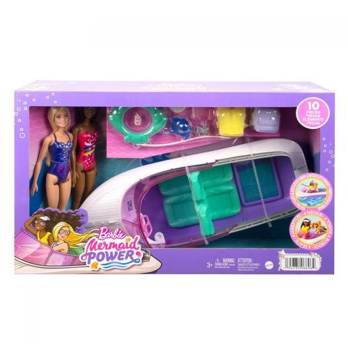 Barbie  Barbie Mermaid Power-Bateau, Poupées Et Accessoires