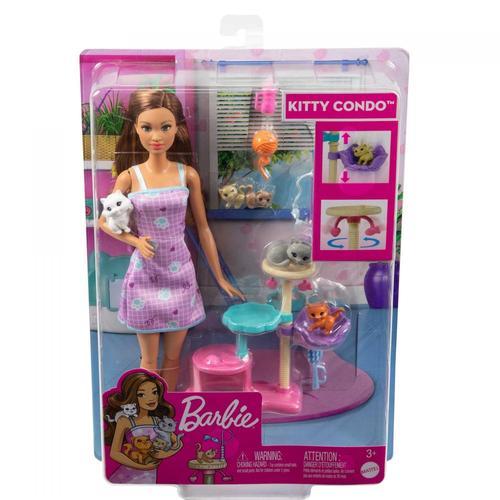 Barbie - Coffret Larbre À Chat - Poupée Mannequin - 3 Ans Et +