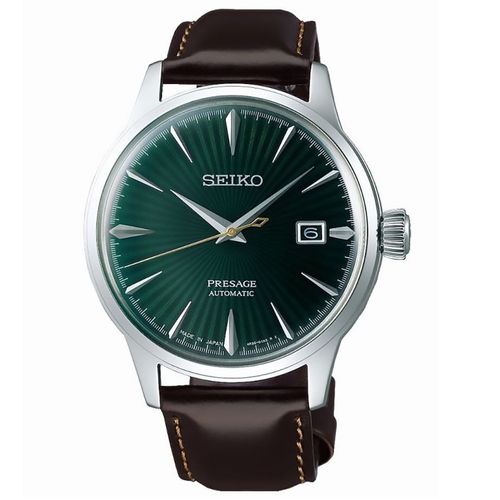 Montre Homme Seiko En Cuir Marron