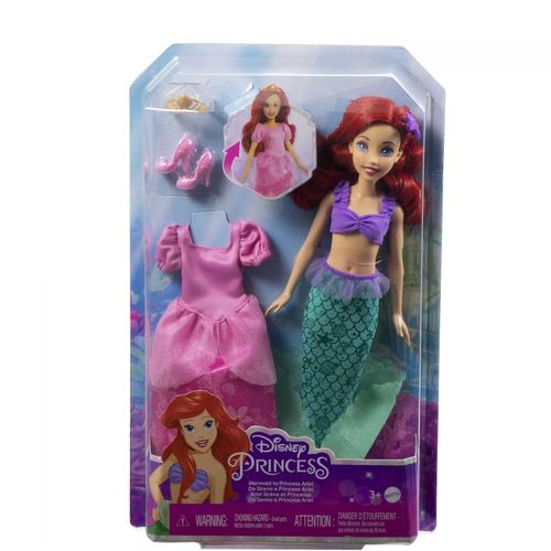 Disney Princesses - Coffret Ariel Sirène Et Princesse 2 En 1 - Figurine - 3 Ans Et +