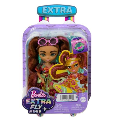 Barbie - Poupée Mini Extra Cool Plage - Poupée Mannequin - 3 Ans Et +