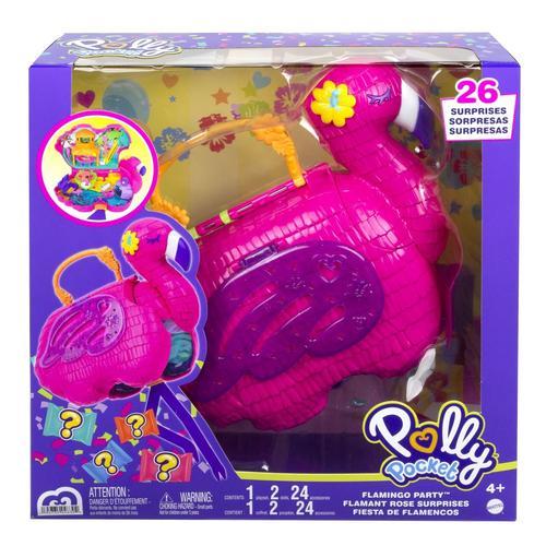 Polly Pocket - Flamant Rose Surprises - Coffret Mini Figurines - 4 Ans Et +