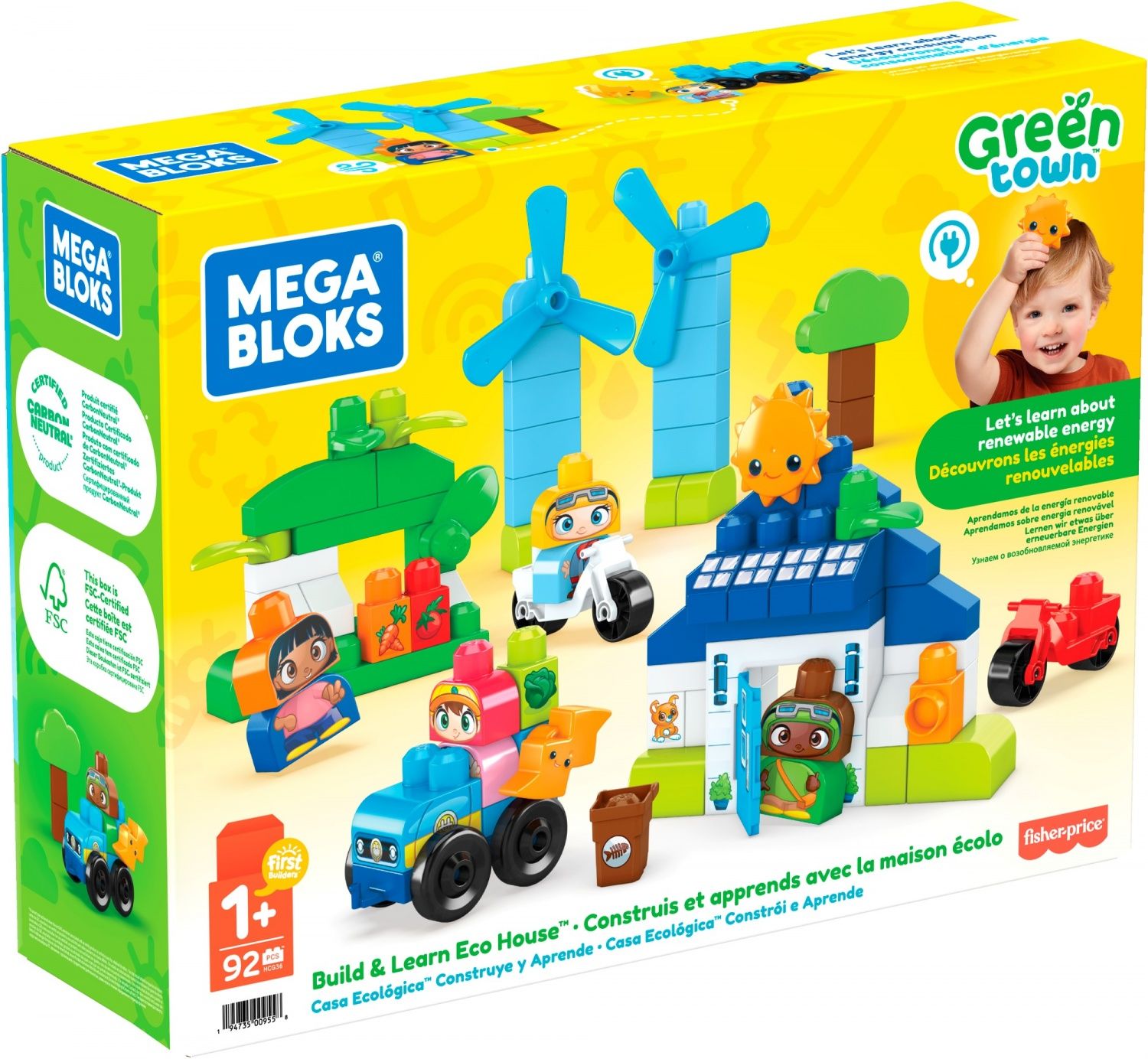 Green Town Mega Bloks-Ville Verte-Coffret De Construction Maison Écologique