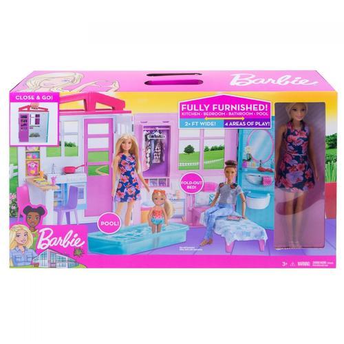 Barbie  Maison À Emporter Avec Poupée