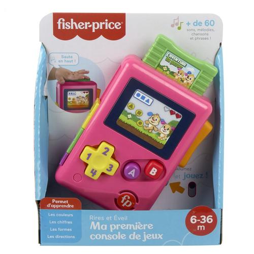 Laugh & Learn Fisher-Price - Ma Première Console De Jeu Rose - Jouet D'éveil - 9 Mois Et +