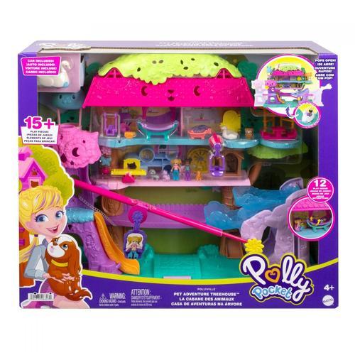 Polly Pocket - Pollyville - Coffret La Maison Dans Les Arbres - Coffret Mini Figurines - 4 Ans Et +