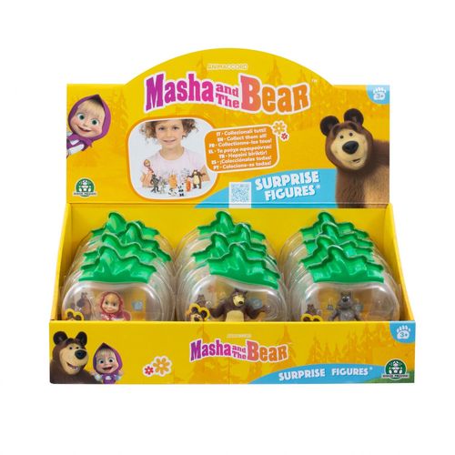 Masha & The Bear Masha Et Michka - Pack 2 Figurines (Dont 1 Surprise) - Asst - En Présentoir