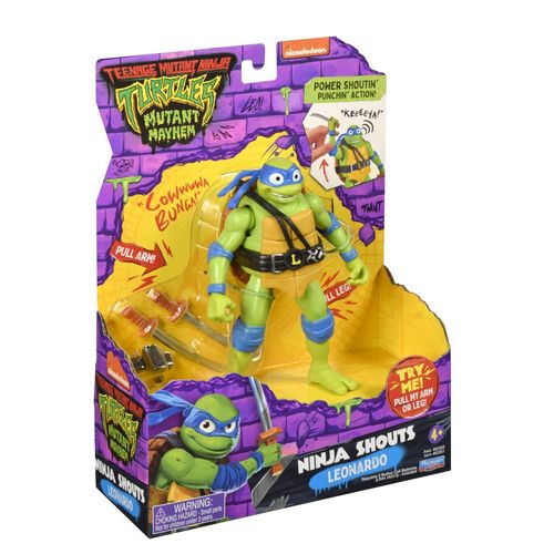Movie 2023 Tortues Ninja - Figurine Deluxe 15 Cm Avec Fonction Électronique - Leonardo
