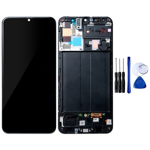 Ecran Complet Vitre Tactile Avec Chassis Compatible Pour Samsung Galaxy A50 A505f / Ds Lcd A505f A505fd A505a