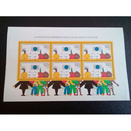 Timbre Allemagne Yt Bf 20 Enfants De Races Différentes 1990 ( 090604 )
