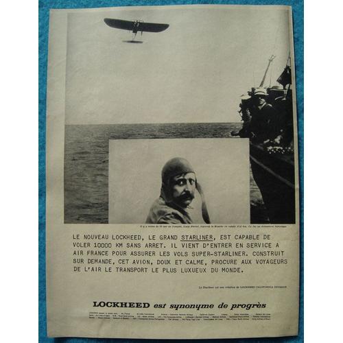 Publicité Papier - Lockheed, Air France, Le Starliner, Louis Blériot De 1957