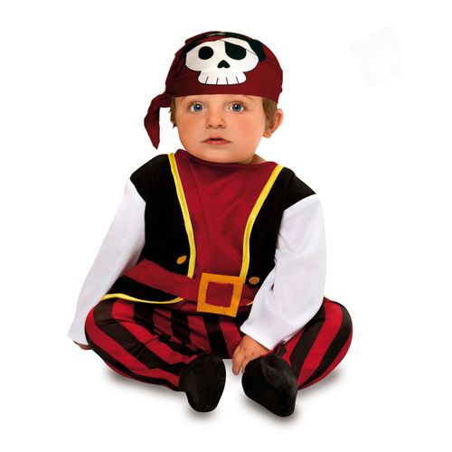 Déguisement Pirate Des Mers Bébé - Taille: 7 - 12 Mois (74 - 80 Cm)