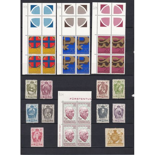 36 Timbres Liechtenstein Neufs** & * & Obliteres De 1920 À 1971