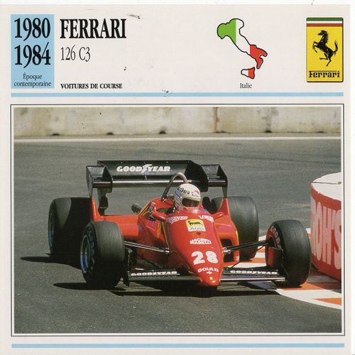 Fiche Atlas Voiture Ferrari 126 C3