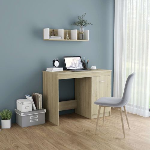 Bureau Chêne Sonoma 100x50x76 Cm Aggloméré