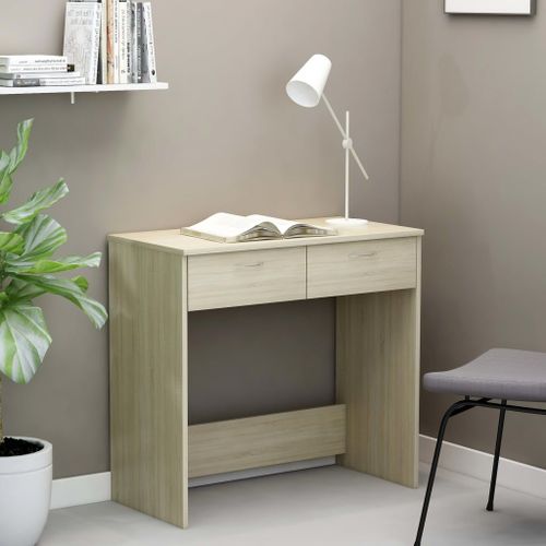 Bureau Chêne Sonoma 80x40x75 Cm Aggloméré