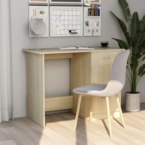 Bureau Chêne Sonoma 100 X 50 X 76 Cm Aggloméré