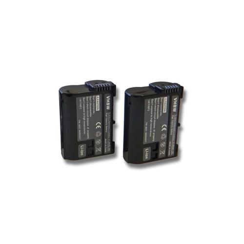vhbw 2x Batteries compatible avec Nikon poignée à pile MB-D18, MB-N10 appareil photo, reflex numérique (2000mAh, 7V, Li-ion) avec puce d'information