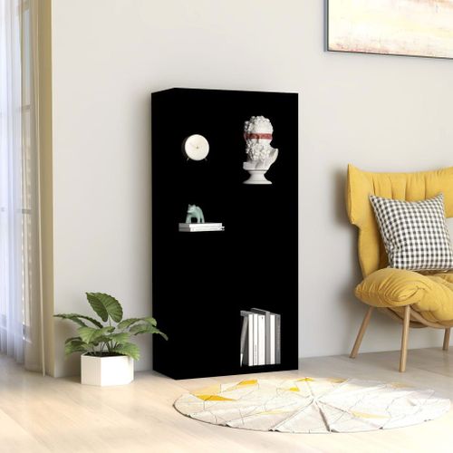 Vidaxl Bibliothèque Noir 50x25x106 Cm Bois D'ingénierie