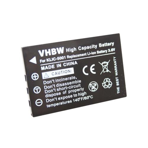 vhbw Batterie Li-Ion 1600mAh (3.6V) compatible avec Sanyo remplace DB-L50 pour VPC-HD2000A