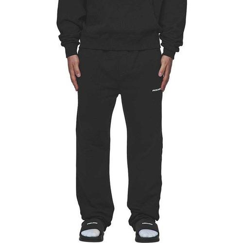 Logo Wide Sweat Pants, Black/White Xl