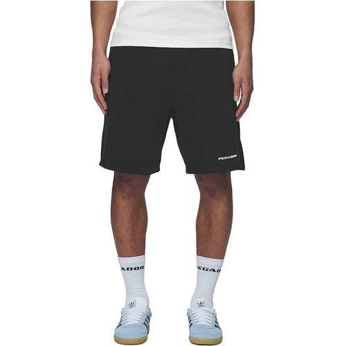 Logo Heavy Sweat Shorts, Black/White L