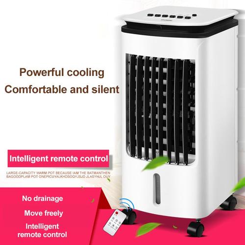 Climatiseur Mobile Portable Climatiseur Ventilateur Cooler Climatiseur Refroidisseur d'air Ventilateur de Bureau Avec Télécommande Noble Blanc