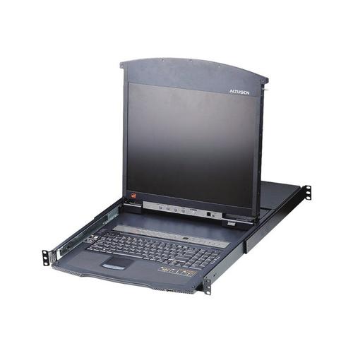 ALTUSEN KL1516AiM - Console KVM avec commutateur KVM - 16 ports - PS/2, USB - 17" - rack-montable - 1280 x 1024 @ 75 Hz - 250 cd/m² - 1000:1 - 5 ms - VGA - 1U