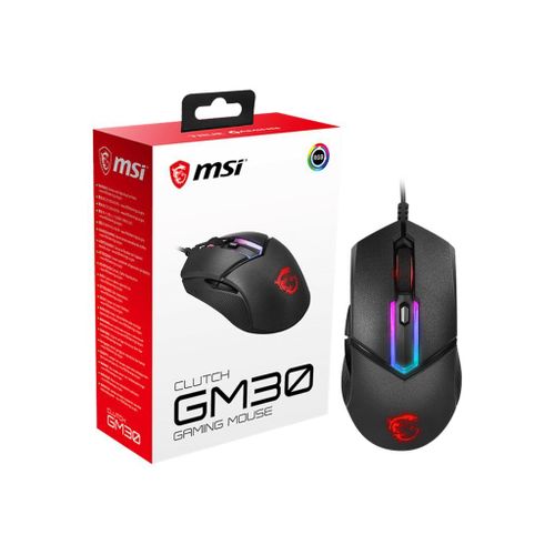 MSI Clutch GM30 Gaming - Souris - optique - 6 boutons - filaire - USB