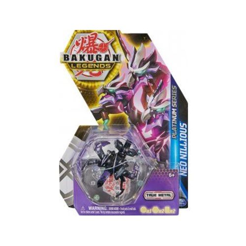 Coffret Bakugan - Pack Legends Neo Nillious : Boule Noire Figurine - Platinum Série 4 - Set Jouet Garçon Et Carte Animal