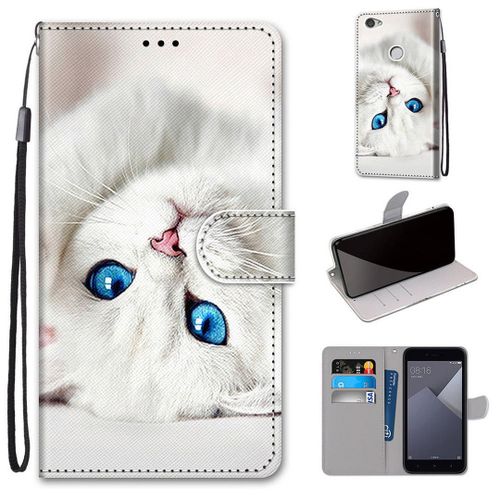 Xiaomi Redmi Note 5a Coque, Saturcase Beau Pu Cuir Magnétique Flip Portefeuille Support Porte-Carte Dragonne Protecteur Coque Housse Étui Pour Xiaomi Redmi Note 5a (Dk-3)