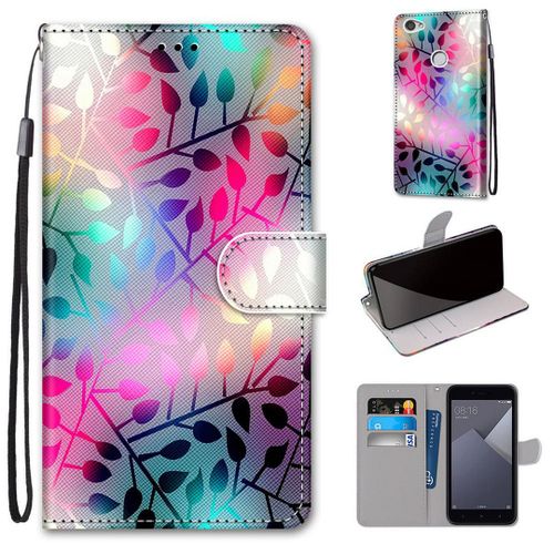 Xiaomi Redmi Note 5a Coque, Saturcase Beau Pu Cuir Magnétique Flip Portefeuille Support Porte-Carte Dragonne Protecteur Coque Housse Étui Pour Xiaomi Redmi Note 5a (Dk-20)