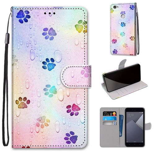 Xiaomi Redmi Note 5a Coque, Saturcase Beau Pu Cuir Magnétique Flip Portefeuille Support Porte-Carte Dragonne Protecteur Coque Housse Étui Pour Xiaomi Redmi Note 5a (Dk-33)