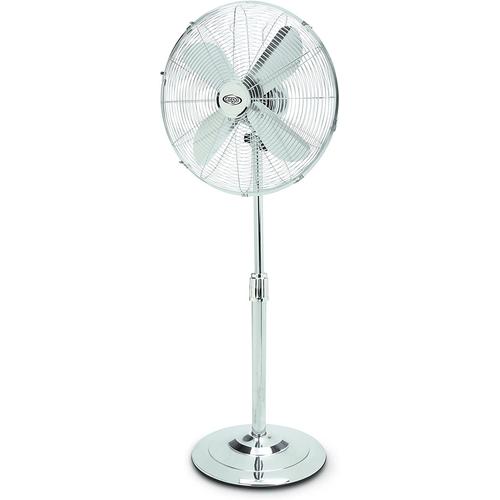 Argo CLIMA PALLADIUM - Ventilateur sur pied - 4 Pales - 3 Vitesses - Argent Chromé - ⌀ 40 cm