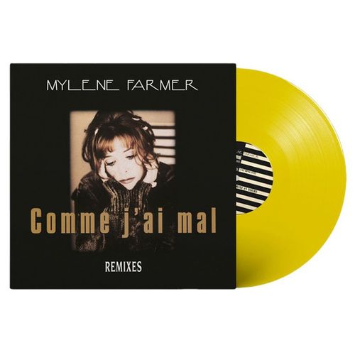 Mylene Farmer Maxi 45tours Vinyle Comme J'ai Mal Exclusivité Couleur Jaune
